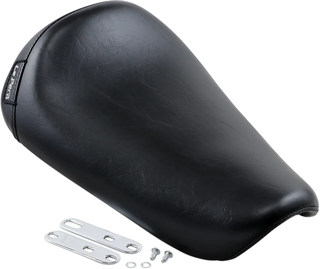 Le Pera Bare Bones Solo Seat - Smooth - Black - XL '82-'03 LG-006 - Side View