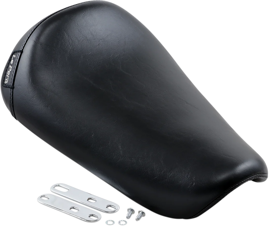 Le Pera Bare Bones Solo Seat - Smooth - Black - XL '82-'03 LG-006 - Side View