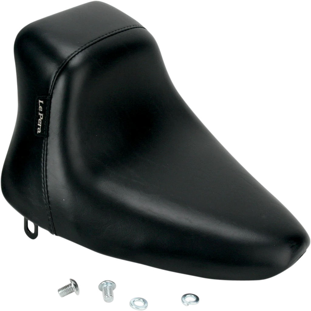 Le Pera Bare Bones Up-Front Solo Seat - Black - FLS/FXS '11-'15 LKSU-007 - Detail View