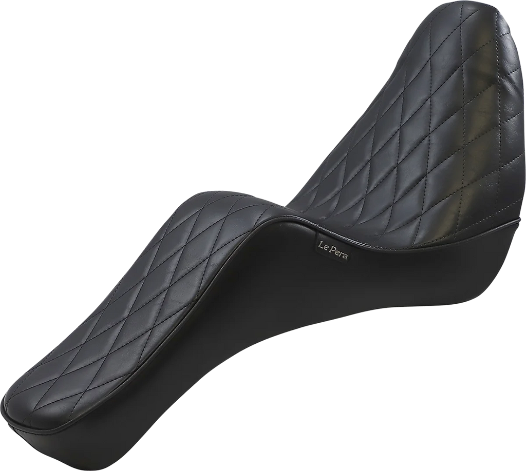 Le Pera Cherokee Seat - Diamond - Black - Softail '18-'23 LYX-020DM - Main Product View