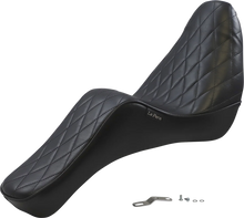 Load image into Gallery viewer, Le Pera Cherokee Seat - Diamond - Black - Softail '18-'23 LYX-020DM - Side View