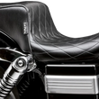Load image into Gallery viewer, Le Pera Cherokee Seat - Diamond Pleated - Black - FL/FX '06-'17 LK-021DM - Back View