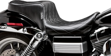 Load image into Gallery viewer, Le Pera Cherokee Seat - Diamond Pleated - Black - FL/FX '06-'17 LK-021DM - Back View