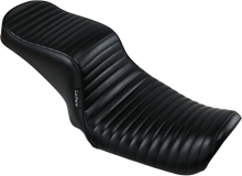 Load image into Gallery viewer, Le Pera Cherokee Seat - Pleated - Black - FL/FX '06-'17 LK-021PT - Main Product View
