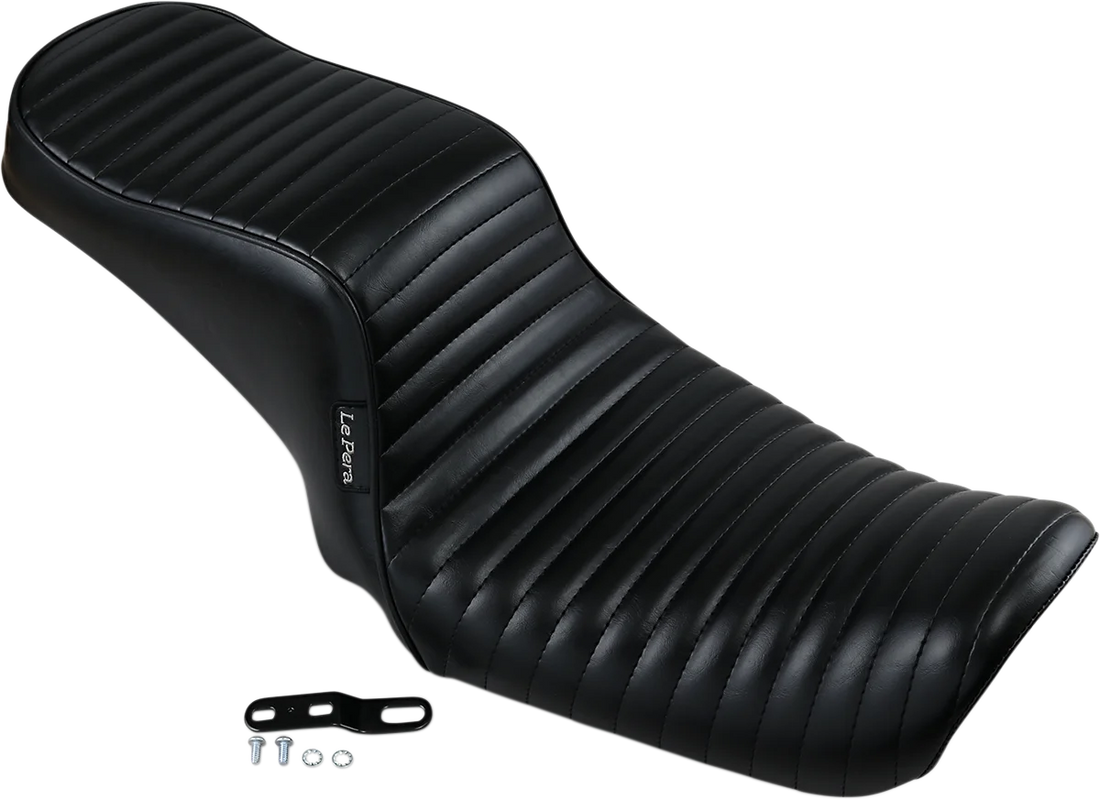 Le Pera Cherokee Seat - Pleated - Black - FL/FX '06-'17 LK-021PT - Side View