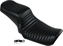 Load image into Gallery viewer, Le Pera Cherokee Seat - Pleated - Black - FL/FX '06-'17 LK-021PT - Side View
