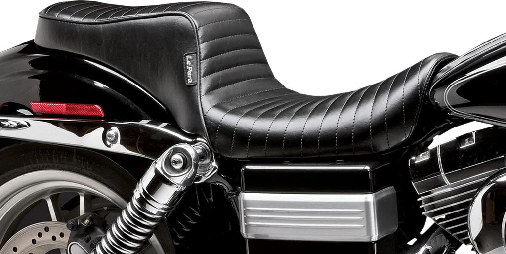 Le Pera Cherokee Seat - Pleated - Black - FL/FX '06-'17 LK-021PT - Back View