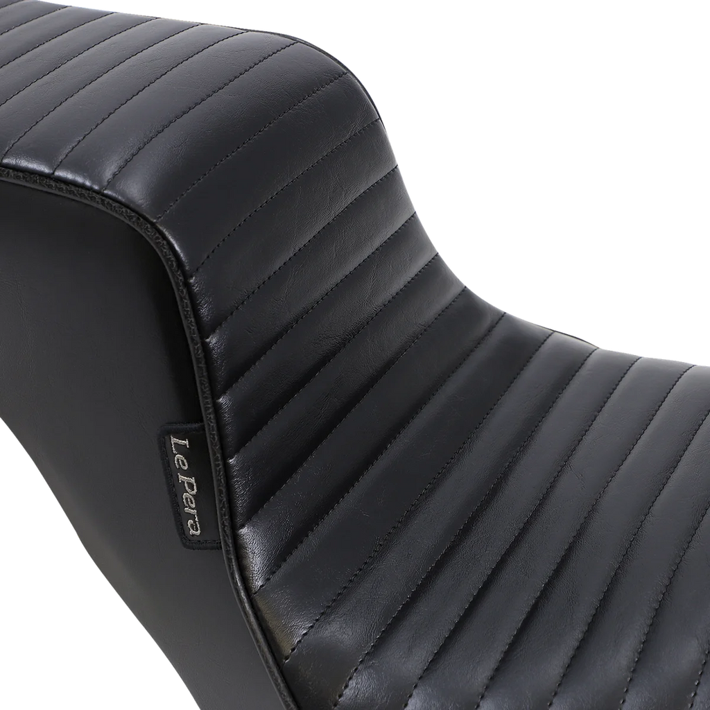 Le Pera Cherokee Seat - Pleated - Black - FX/FL '18-'23 LY-020PT - Back View