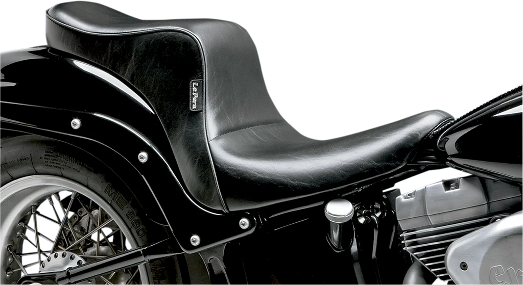 Le Pera Cherokee Seat - Smooth - Black - FXST/FLST '06-'17 LK-020 - Main Product View