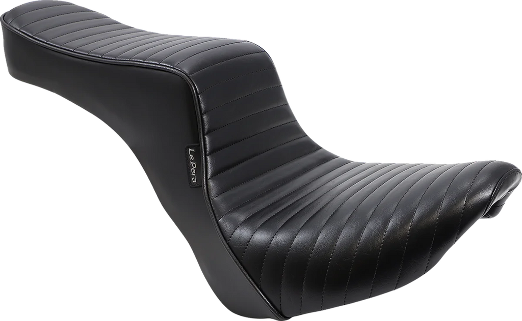 Le Pera Cherokee Seat - Smooth - Black - FXST/FLST '06-'17 LK-020 - Side View