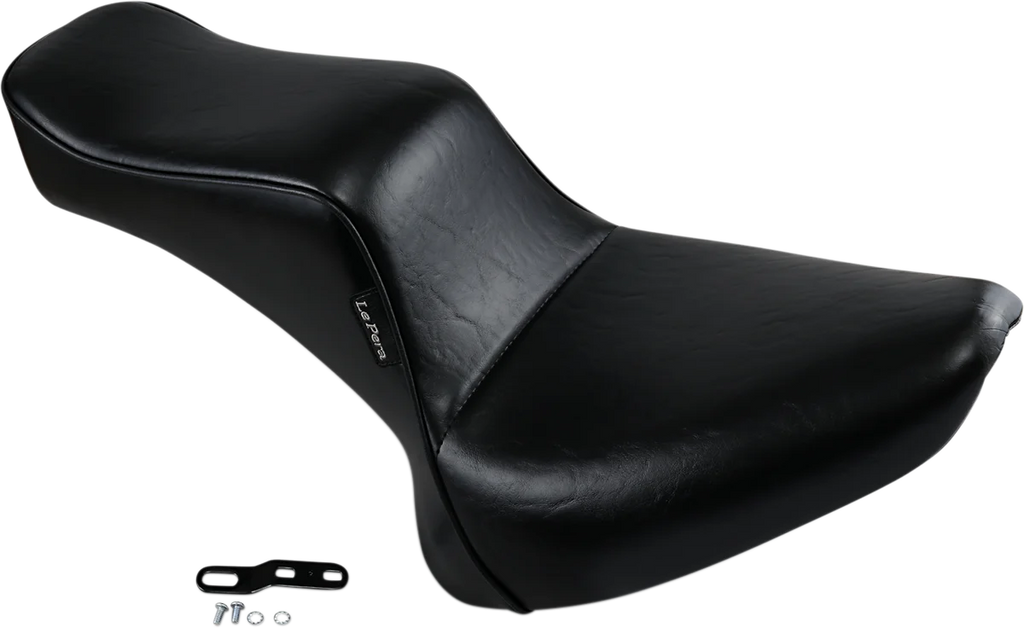 Le Pera Cherokee Seat - Smooth - Black - Softail '00-'17 LX-020 - Side View