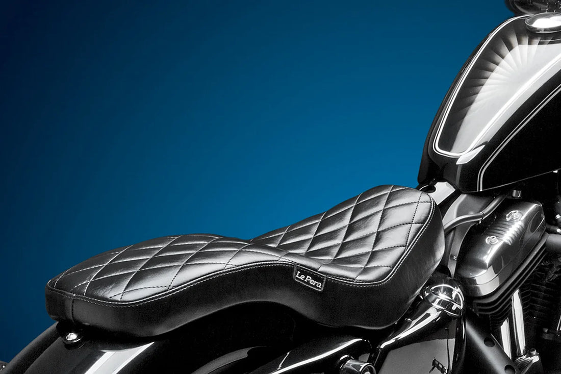 Le Pera Cobra Full-Length Seat - Diamond - Black - XL '04-'22 LK-076DM - Additional View 5