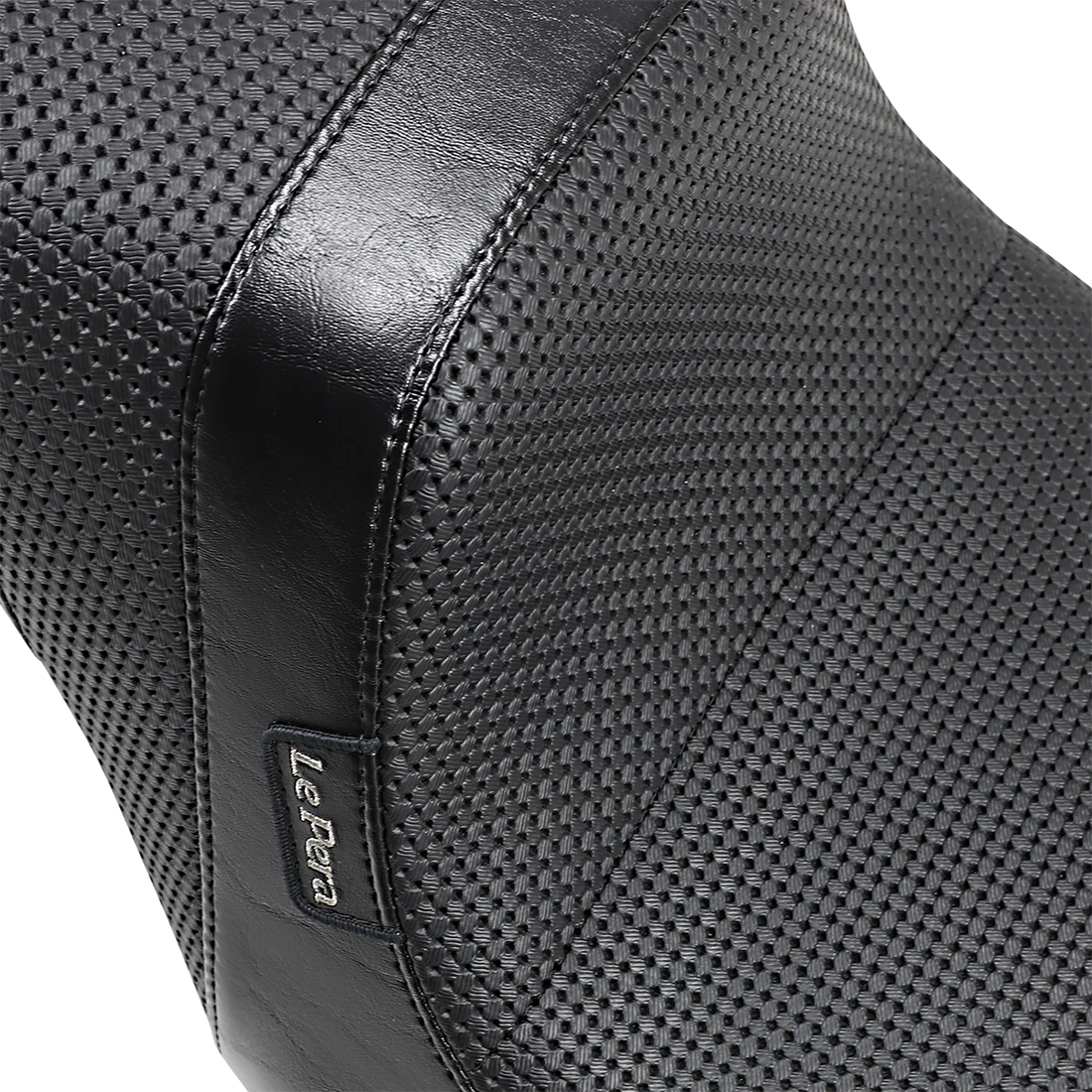 Le Pera Daytona 2-Up Seat - Without Backrest - Basketweave - Black - FLFB '18-'23 LYO-543BW - Side View