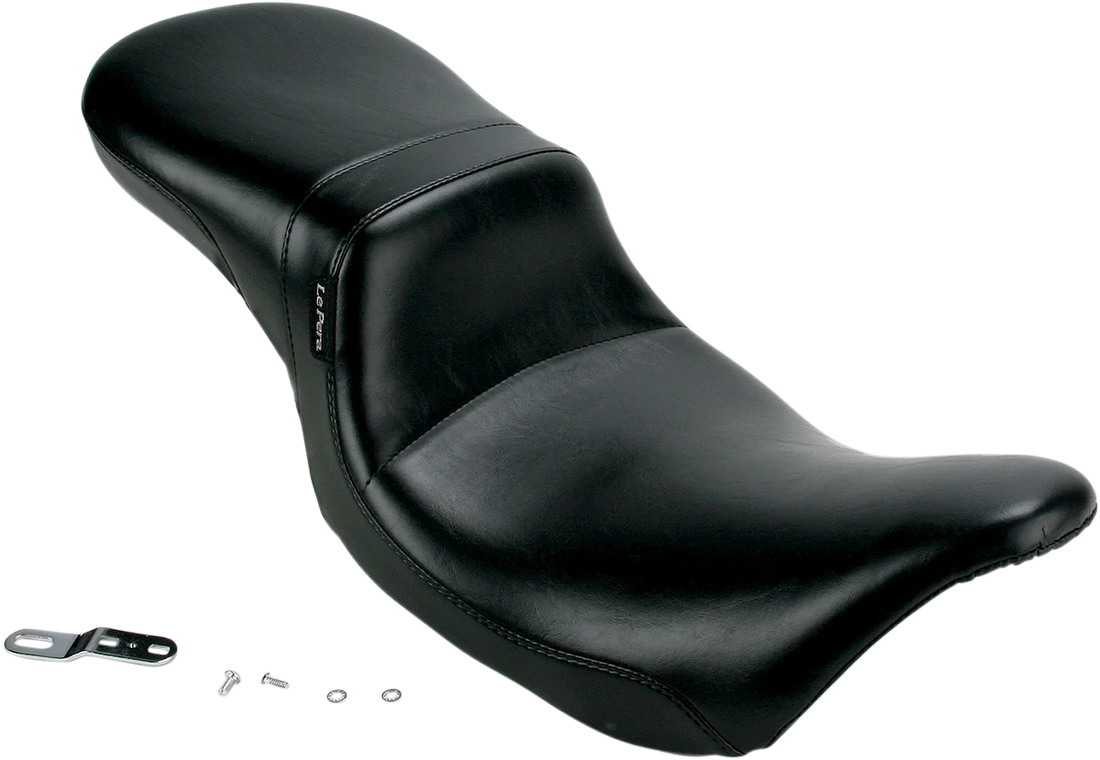Le Pera Daytona 2-Up Seat - Without Backrest - Basketweave - Black - Softail '18-'23 LYR-543BW - Additional View 5