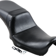 Load image into Gallery viewer, Le Pera Daytona 2-Up Seat - Without Backrest - Smooth - Black - Dyna '06-'17 LK-515 - Side View