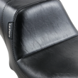 Load image into Gallery viewer, Le Pera Daytona 2-Up Seat - Without Backrest - Smooth - Black - Dyna '06-'17 LK-515 - Back View