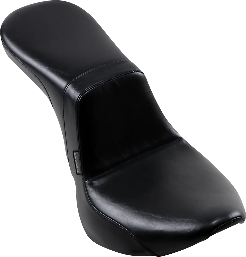 Le Pera Daytona 2-Up Seat - Without Backrest - Smooth - Black - FX/FL '18-'23 LY-543S - Side View