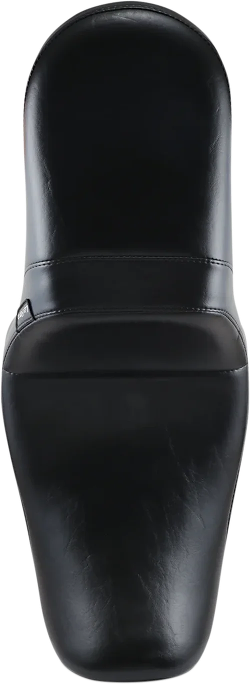 Le Pera Daytona 2-Up Seat - Without Backrest - Smooth - Black - Dyna '06-'17 LK-515 - Installation View
