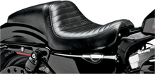 Load image into Gallery viewer, Le Pera Daytona Seat - Without Backrest - Pleated - Black - XL &#39;04-&#39;23 LK-542PT - Main Product View