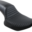 Load image into Gallery viewer, Le Pera Daytona Sport Seat - Basketweave/Pleated - Black - FXR '82-'00 L-541BWPT - Main Product View