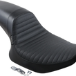 Load image into Gallery viewer, Le Pera Daytona Sport Seat - Basketweave/Pleated - Black - FXR '82-'00 L-541BWPT - Side View