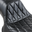 Load image into Gallery viewer, Le Pera Daytona Sport Seat - Diamond - Black - FXR '82-'00 L-541DM - Back View