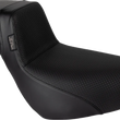 Load image into Gallery viewer, Le Pera Kickflip Daddy Long Legs Low Rider Seat - Basket Weave - Black - FL/FX '18-'24 LYR-590DLBW - Main Product View
