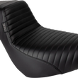 Load image into Gallery viewer, Le Pera Kickflip Daddy Long Legs Low Rider Seat - Pleated - Black - FL/FX '18-'24 LYR-590DLPT - Main Product View