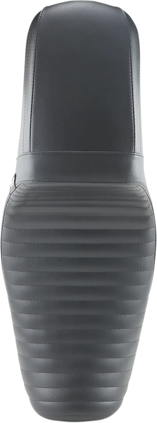 Le Pera Kickflip Daddy Long Legs Seat - Pleated - Black - FX '06-17 LK-591DLPT - Back View
