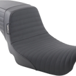 Load image into Gallery viewer, Le Pera Kickflip Daddy Long Legs Seat - Pleated w/ Gripp Tape - Black - FX '06-'17 LK-591DLPTGP - Main Product View