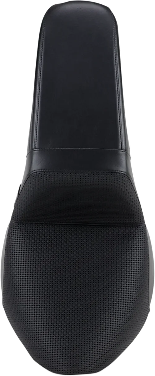 Le Pera Kickflip Seat - Basketweave - Black - Softail '18-'23 LYX-590BW - Back View