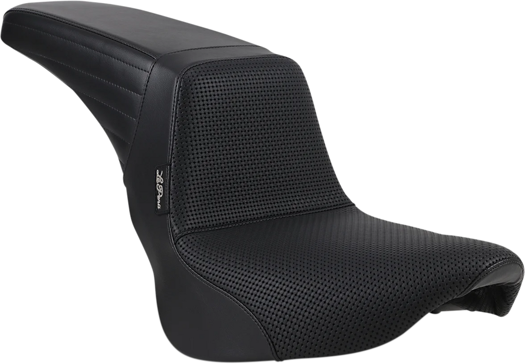 Le Pera Kickflip Seat - Basketweave - Black - Softail '18-'23 LYR-590BW - Main Product View