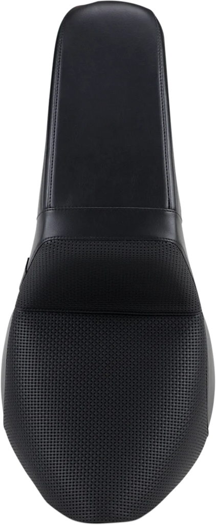 Le Pera Kickflip Seat - Basketweave - Black - Softail '18-'23 LYR-590BW - Back View