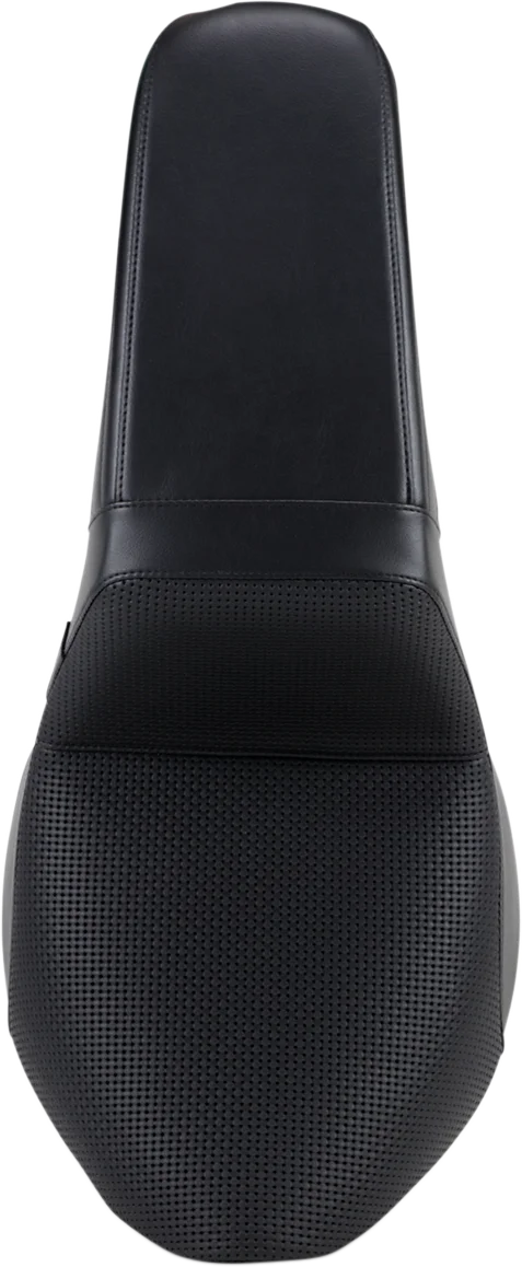 Le Pera Kickflip Seat - Basketweave - Black - Softail '18-'23 LYX-590BW - Back View
