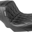 Load image into Gallery viewer, Le Pera Kickflip Seat - Diamond - Black - FXD '06-'17 LK-591DM - Main Product View