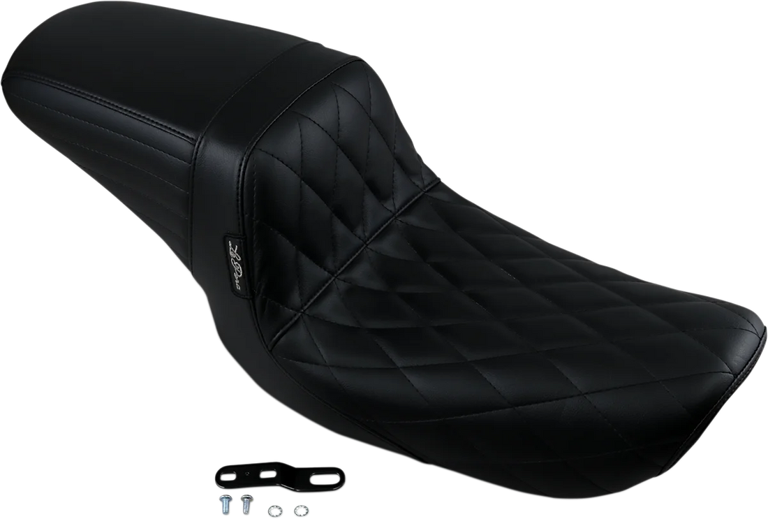 Le Pera Kickflip Seat - Diamond - Black - FXD '96-'03 LN-591DM - Side View