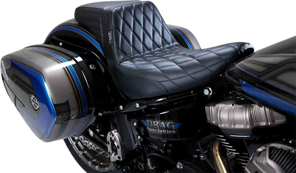 Le Pera Kickflip Seat - Diamond - Black - Softail '18-'23 LYR-590DM - Main Product View