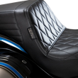 Load image into Gallery viewer, Le Pera Kickflip Seat - Diamond - Black - Softail '18-'23 LYR-590DM - Side View