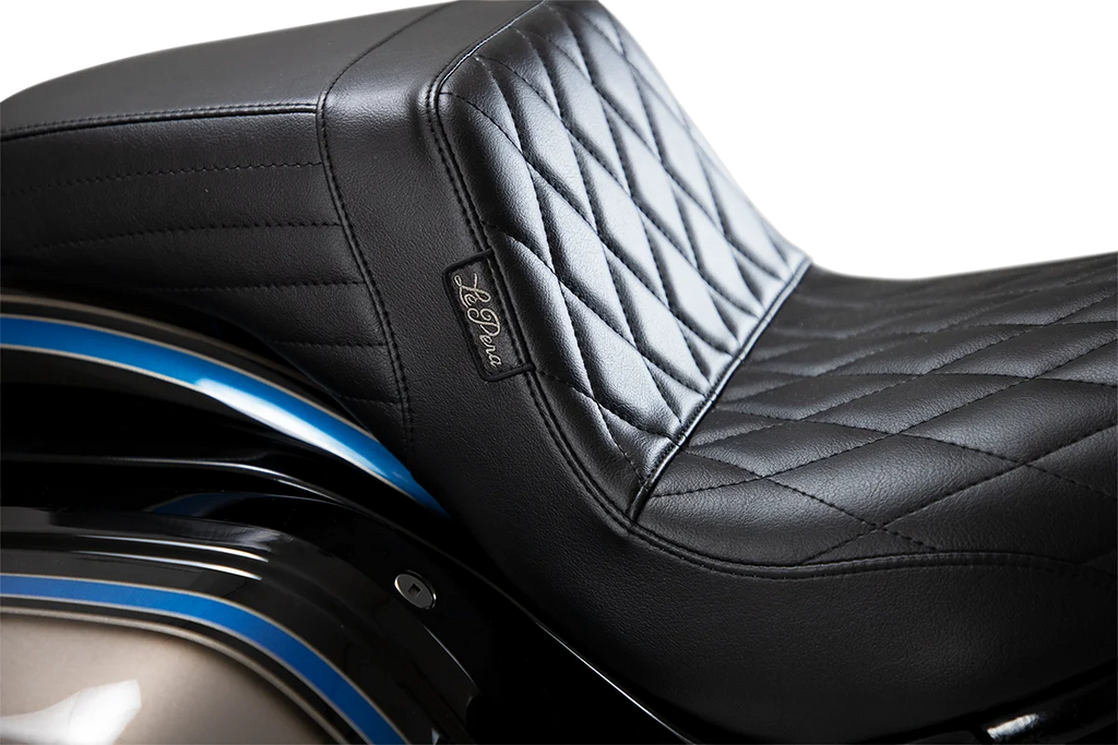 Le Pera Kickflip Seat - Diamond - Black - Softail '18-'23 LYR-590DM - Side View