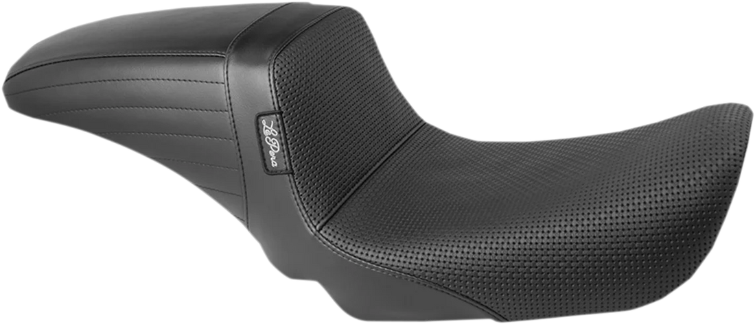 Le Pera Kickflip Seat - Diamond w/ Gripp Tape - Black - FL '08-'23 LK-597DMGP - Side View