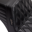 Load image into Gallery viewer, Le Pera Kickflip Seat - Double Diamond - Black - FL '97-'07 LH-597DD - Side View