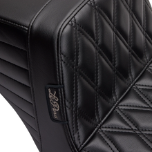 Load image into Gallery viewer, Le Pera Kickflip Seat - Double Diamond - Black - FL '97-'07 LH-597DD - Side View