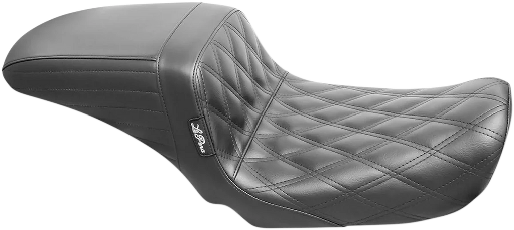 Le Pera Kickflip Seat - Double Diamond - Black - FXD '06-'17 LK-591DD - Main Product View