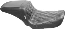 Load image into Gallery viewer, Le Pera Kickflip Seat - Double Diamond - Black - FXD '06-'17 LK-591DD - Main Product View
