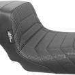 Load image into Gallery viewer, Le Pera Kickflip Seat - Flat Track Stitch - Black - FXD '06-'17 LK-591TRKPT - Main Product View