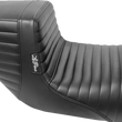 Load image into Gallery viewer, Le Pera Kickflip Seat - Pleated - Black - FL '08-'23 LK-597PT - Main Product View