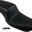 Load image into Gallery viewer, Le Pera Kickflip Seat - Pleated - Black - FXD '96-'03 LN-591PT - Side View