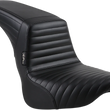 Load image into Gallery viewer, Le Pera Kickflip Seat - Pleated - Black - Softail '18-'23 LYF-590PT - Main Product View