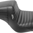 Load image into Gallery viewer, Le Pera Kickflip Seat - Pleated - Black - XL '10-'22 LK-596PT - Main Product View
