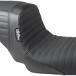 Load image into Gallery viewer, Le Pera Kickflip Seat - Pleated w/ Gripp Tape - Black - FXD '04-'05 LF-591PTGP - Main Product View
